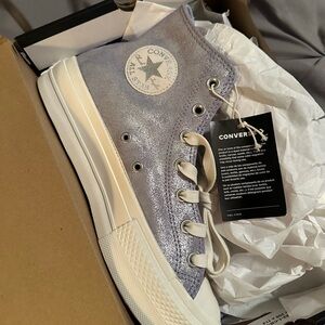 Converse High-Top Sneakers lilac pewter